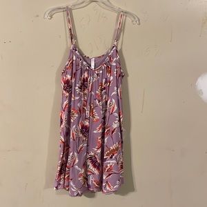 Purple floral dress